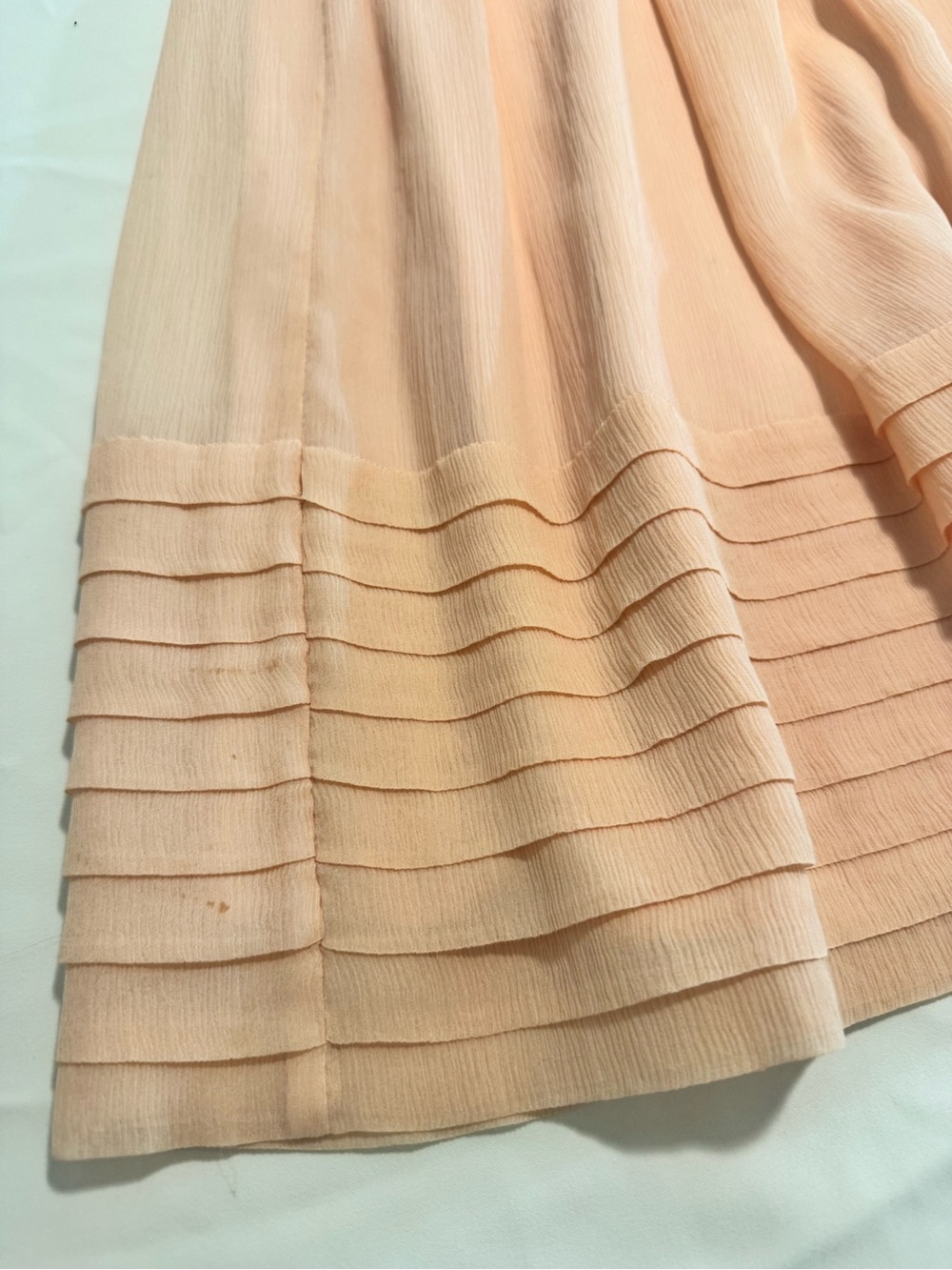 J. Crew 100% Silk Dress Peach Strapless Lined Size 6 - Picture 8 of 14